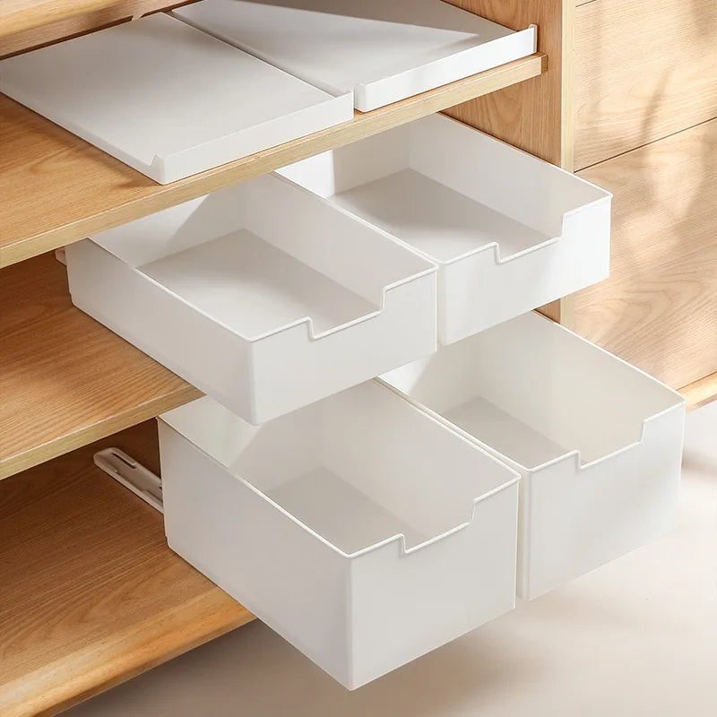 Expandable Drawer Organizer with Guide Rail | Versatile Storage Box