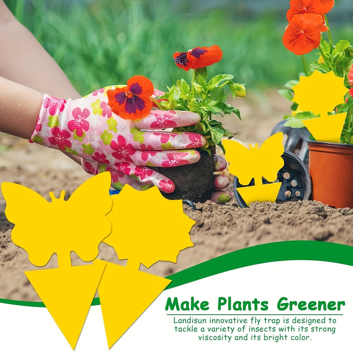 Vibrant Yellow Insect Traps for Optimal Plant Care