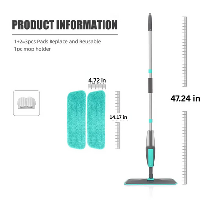 Microfiber Mop with Spray for Hard Surface Cleaning