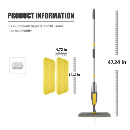 Microfiber Mop with Spray for Hard Surface Cleaning