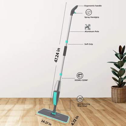 Microfiber Mop with Spray for Hard Surface Cleaning