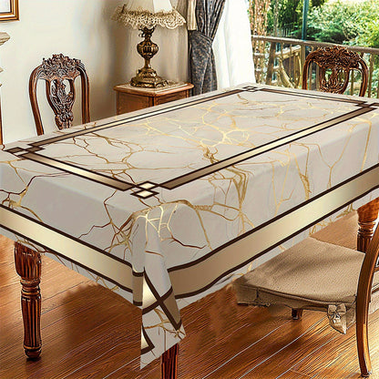 Elegant Table Style with Effortless Spill Protection – Marble Design