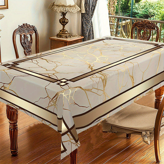 Elegant Table Style with Effortless Spill Protection – Marble Design