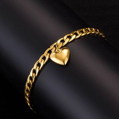 Women's Anklets in Gold Tone Stainless Steel Chain Design