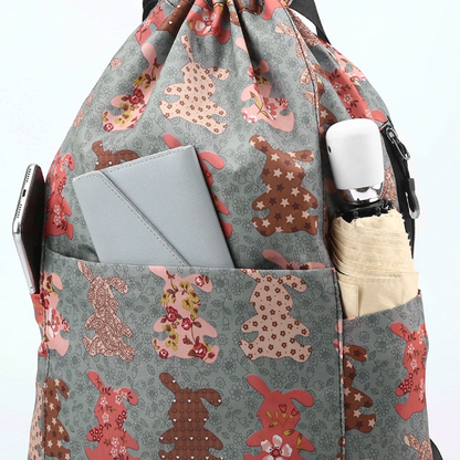 Foldable Backpack with Drawstring Closure – Spacious Design for Women