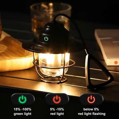 Vintage Hanging Tent Light – Portable Camping Lantern