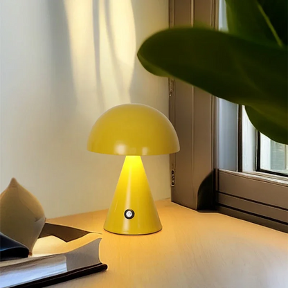 Table Lamp for Bedroom with Mushroom Design