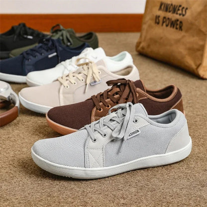 Breathable Minimalist Sneakers with Zero Drop Sole - Wide Fit Barefoot Shoes