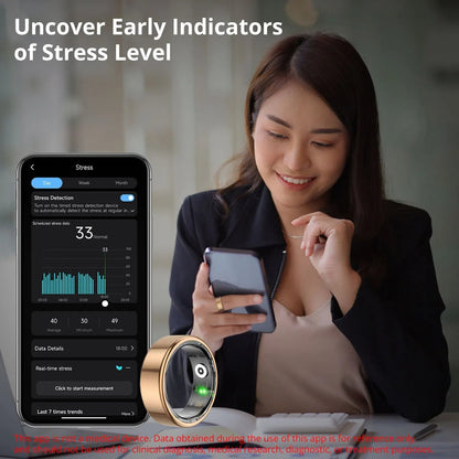 Health Tracker Ring with Charging Case