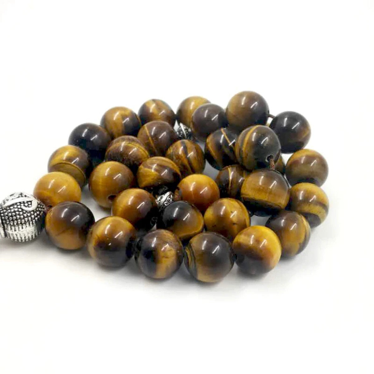 Prayer Beads Misbaha - Natural Tiger Eye Tasbih