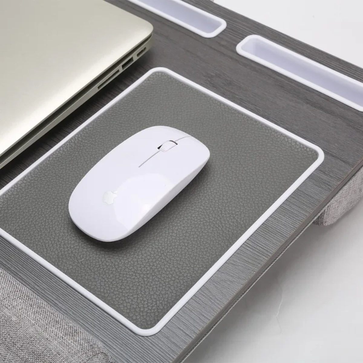 Lap Desk for Laptops – Portable with Anti-Slip Double Groove & Mouse Pad