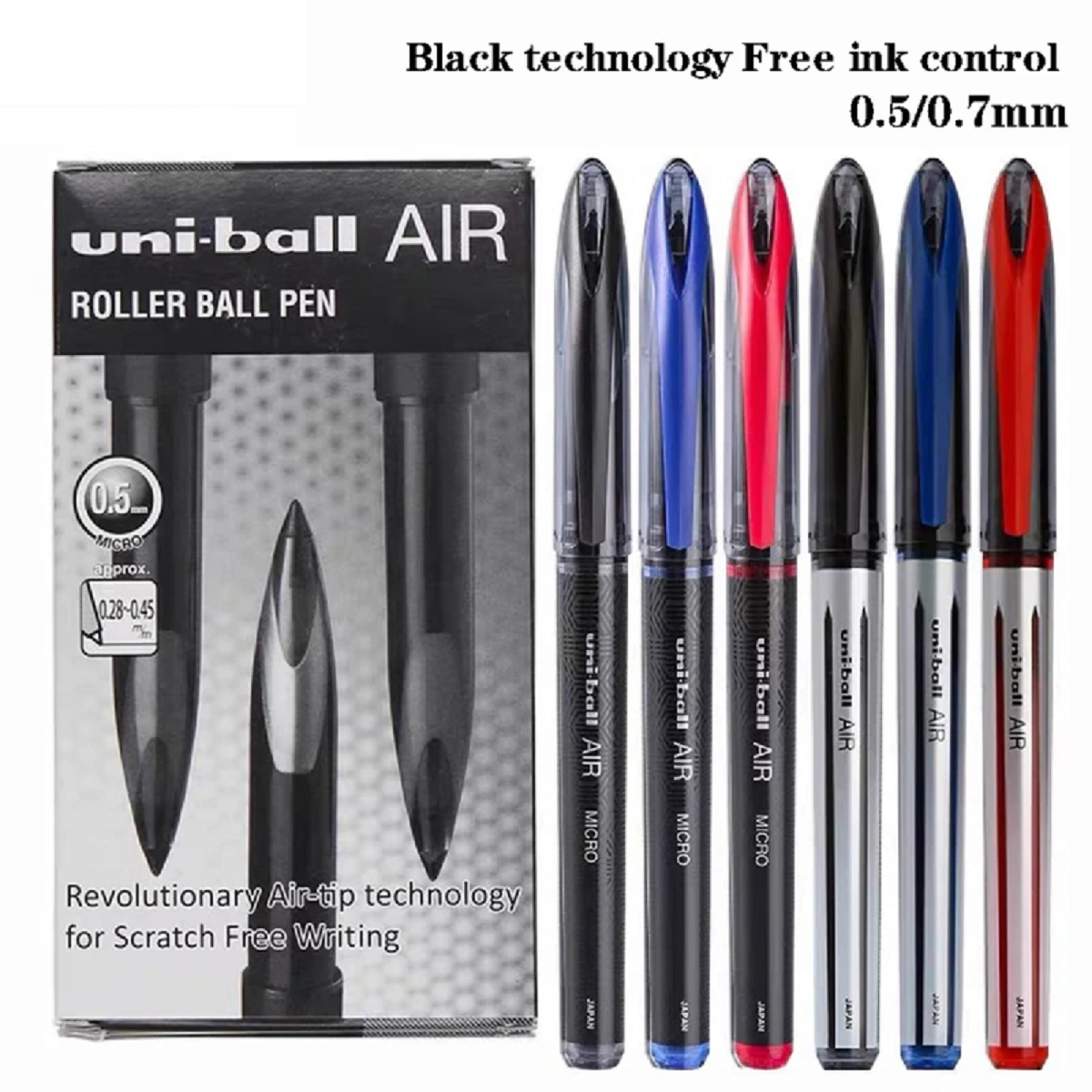 Water-Resistant Liquid Ink Rollerball Pens