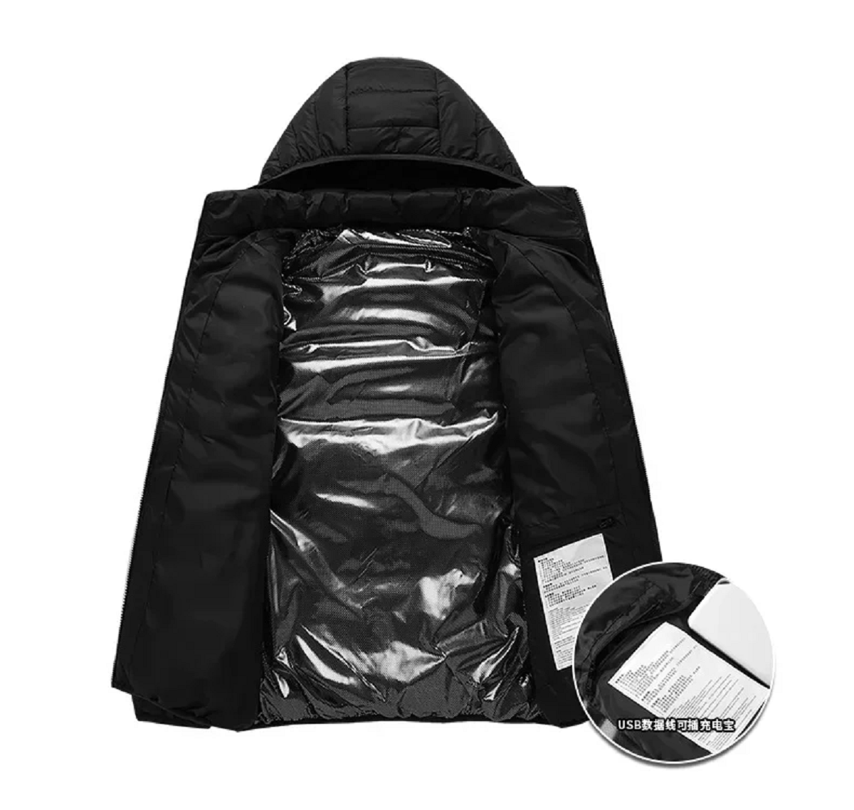 Waterproof Electric Winter Jacket - Unisex Heated Vest with 21 Heat Zones
