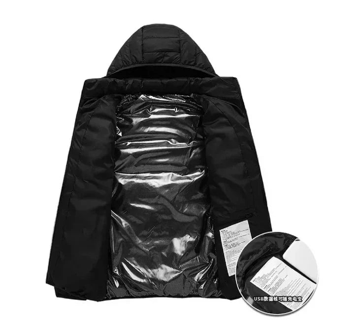 Heated Jacket with 21 Temperature Zones for Electric Warmth