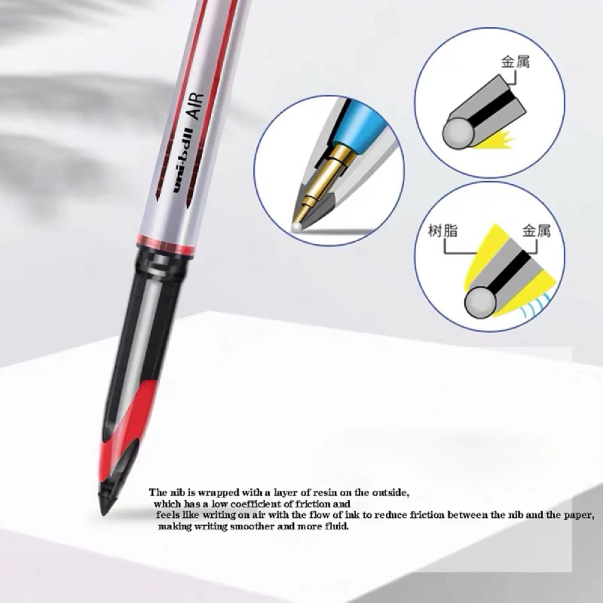 Water-Resistant Liquid Ink Rollerball Pens