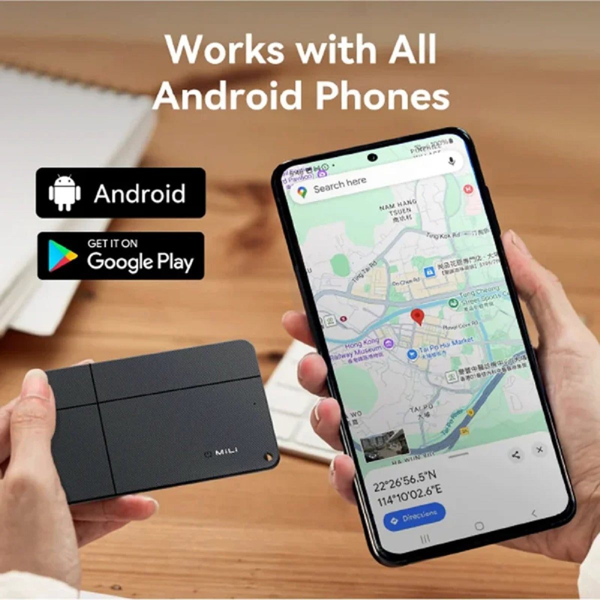 Bluetooth Anti-Loss Card with GPS Tracking Function