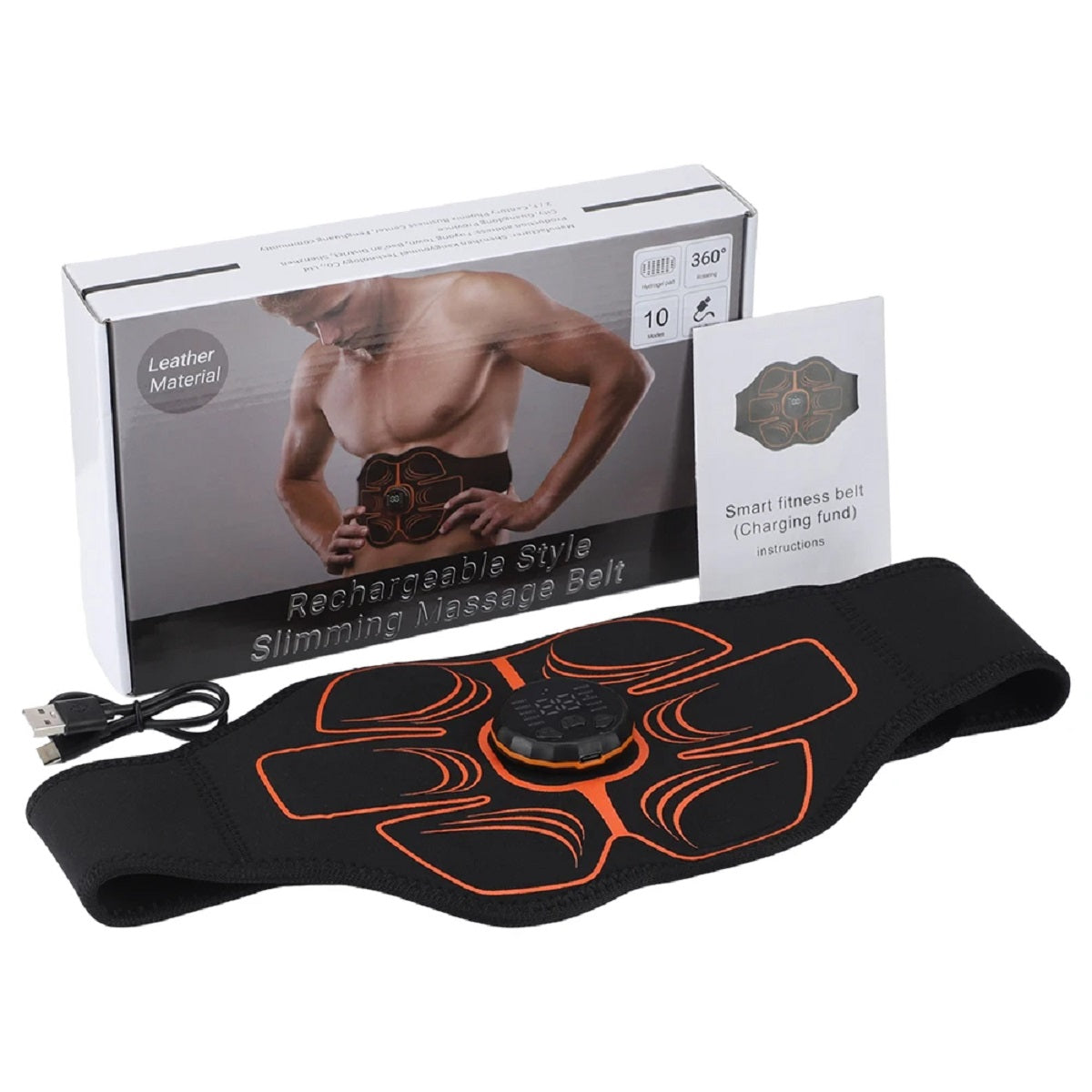 USB Waist Massager and Muscle Toner - Smart ABS Workout Device
