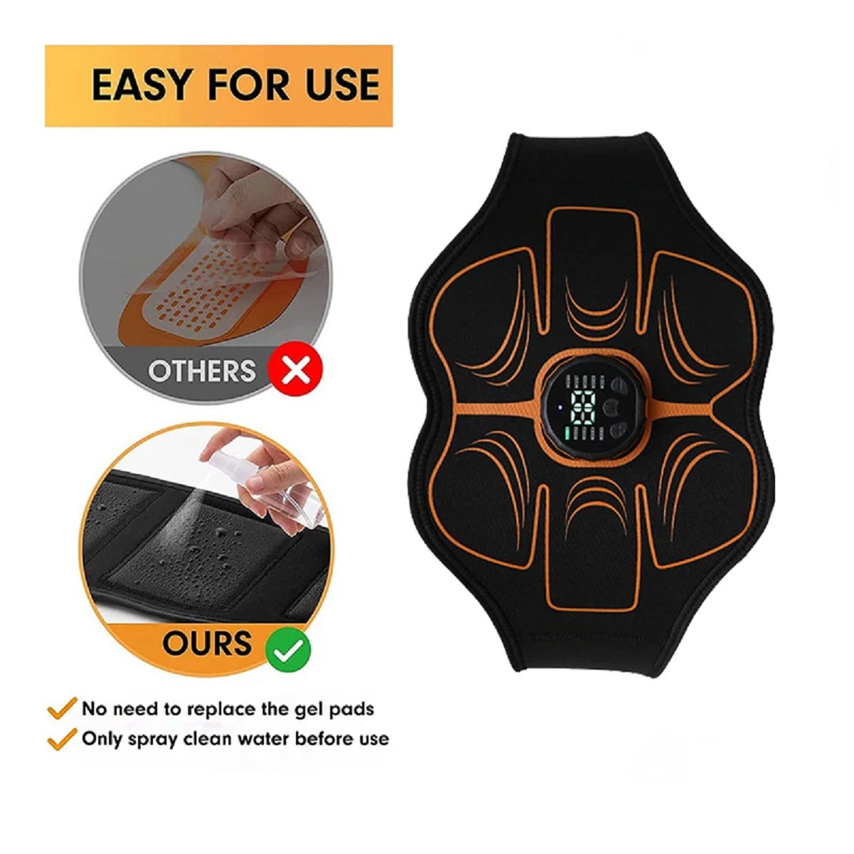USB Waist Massager and Muscle Toner - Smart ABS Workout Device