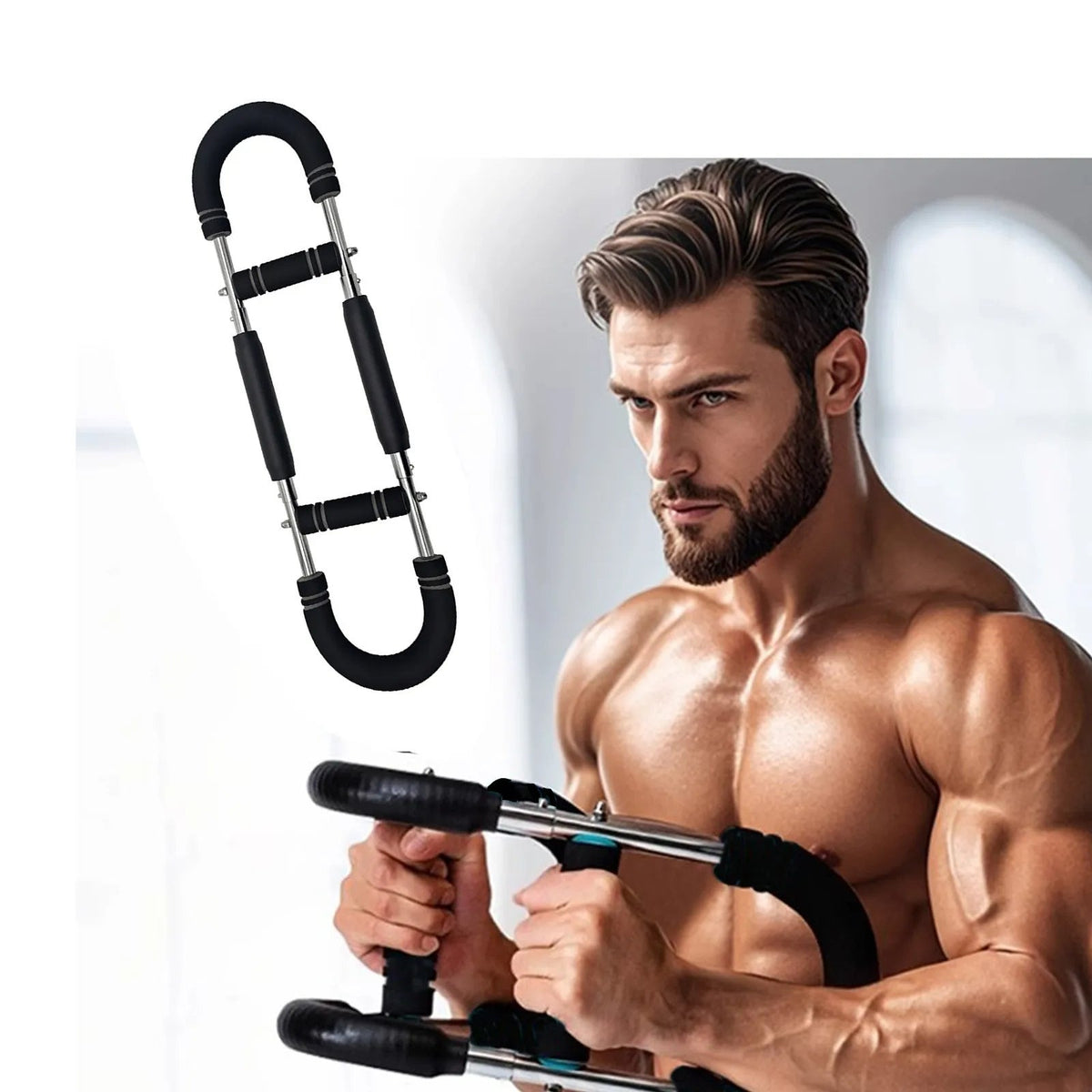 Adjustable Spring Exerciser for Arms and Chest - Twist Action