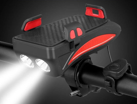 All-in-One Bike Phone Mount with Integrated Power Bank