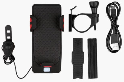 All-in-One Bike Phone Mount with Integrated Power Bank