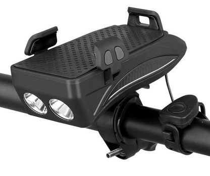 All-in-One Bike Phone Mount with Integrated Power Bank