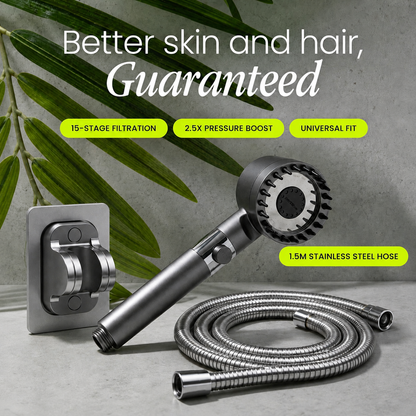 Spa-Quality Handheld Shower Head with Pressure Control and Filter