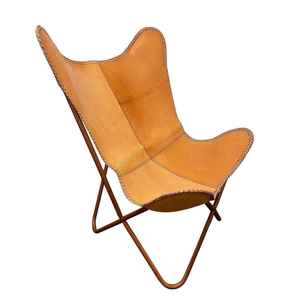 Genuine Leather Bat Chair in Various Colors Available