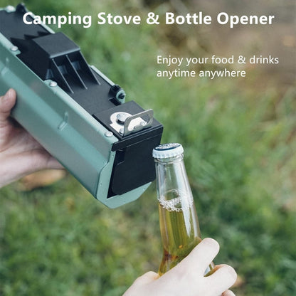 Portable Butane Camping Stove with Storage Bag and Gas Bottle