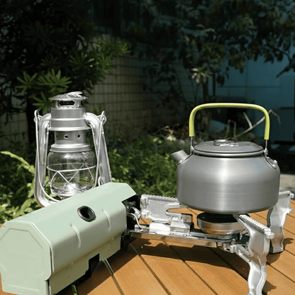 Portable Butane Camping Stove with Storage Bag and Gas Bottle