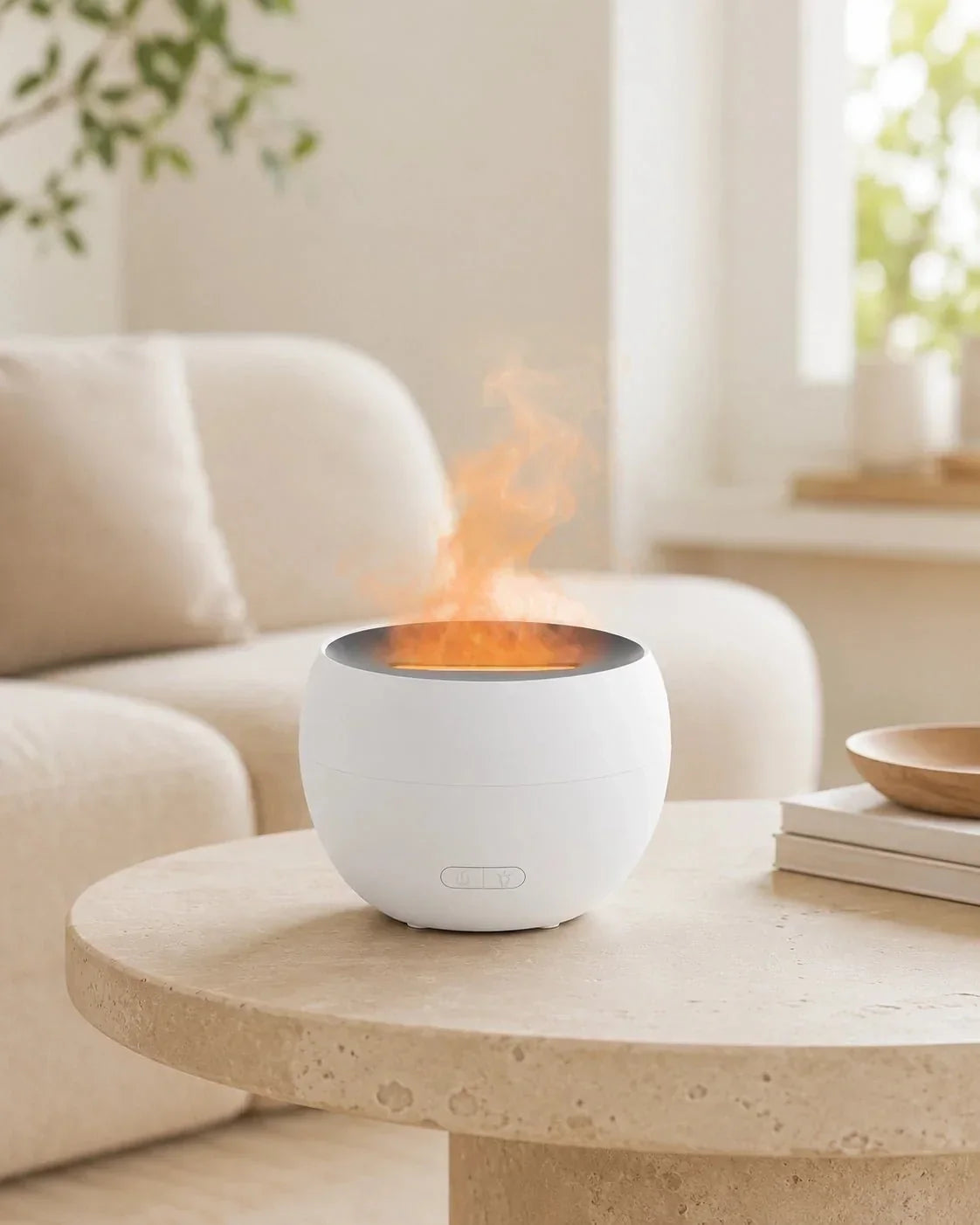 SerenityMist Ultrasonic Aroma Diffuser with LED Glow