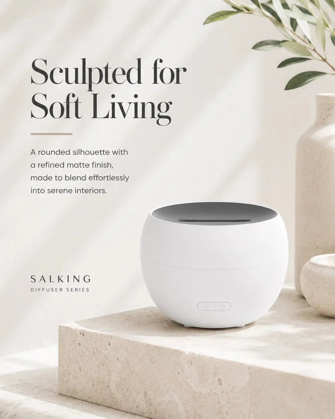 SerenityMist Ultrasonic Aroma Diffuser with LED Glow