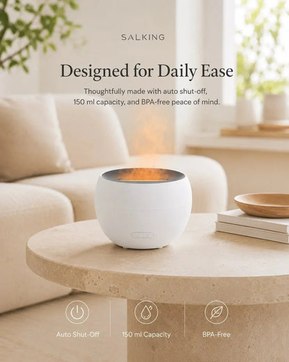 SerenityMist Ultrasonic Aroma Diffuser with LED Glow