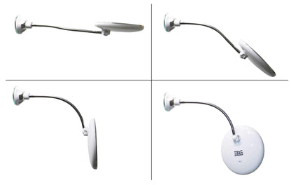 LED Magnifying Mirror with 10x Magnification and Adjustable Neck