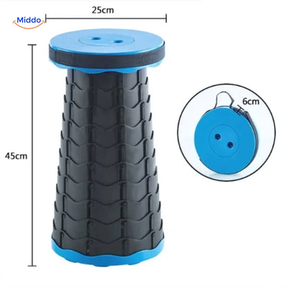 Adjustable Telescope Stool with Non-Slip Surface for Enhanced Comfort