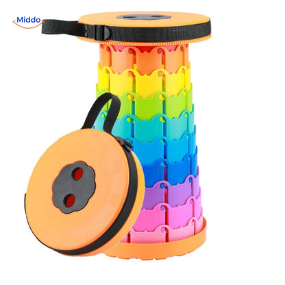 Adjustable Telescope Stool with Non-Slip Surface for Enhanced Comfort