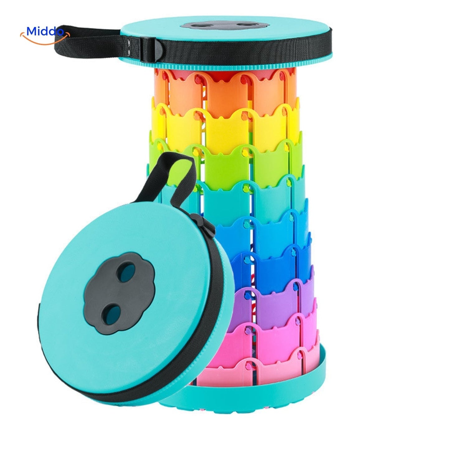 Adjustable Telescope Stool with Non-Slip Surface for Enhanced Comfort
