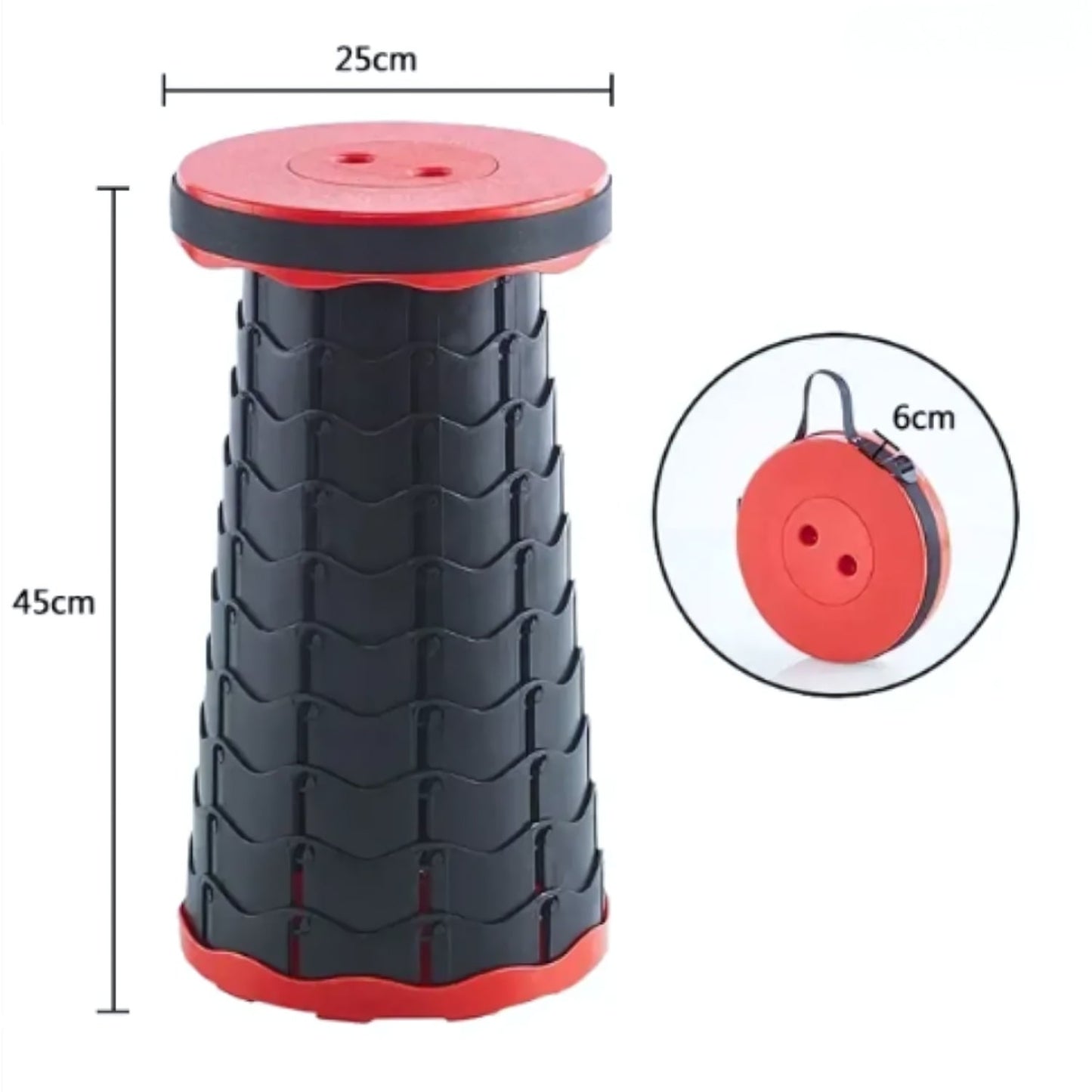 Adjustable Telescope Stool with Non-Slip Surface for Enhanced Comfort