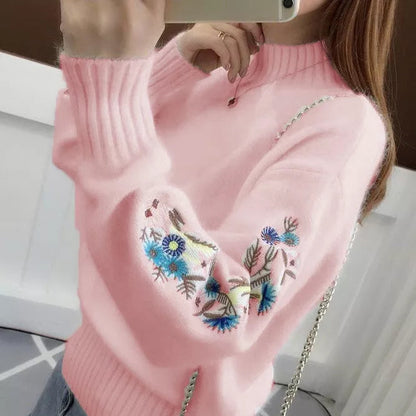 Petaluxe - Luxurious Cashmere Floral Sweater