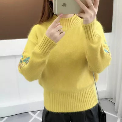 Petaluxe - Luxurious Cashmere Floral Sweater