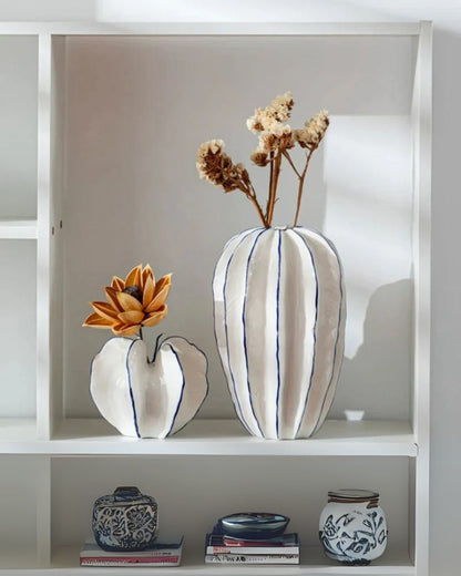 Sculptural Ceramic Vase in Elegant Design