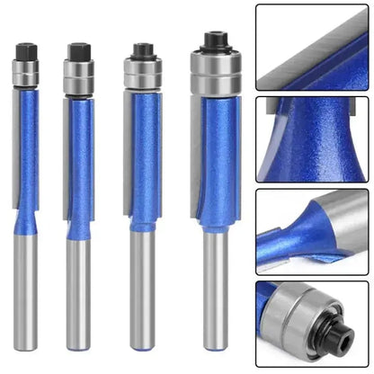 Precision Edge Router Bit Collection with Dual Ball Bearings