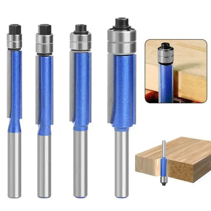 Precision Edge Router Bit Collection with Dual Ball Bearings