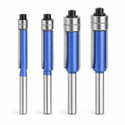 Precision Edge Router Bit Collection with Dual Ball Bearings