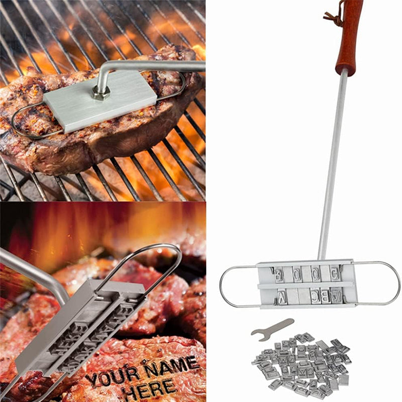 Meat Branding Iron for BBQ Grilling