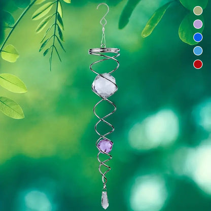 Buy One Get One Free | Metal Crystal Spiral Wind Chime [Last Day Discount]