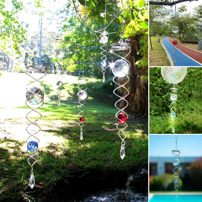 Buy One Get One Free | Metal Crystal Spiral Wind Chime [Last Day Discount]