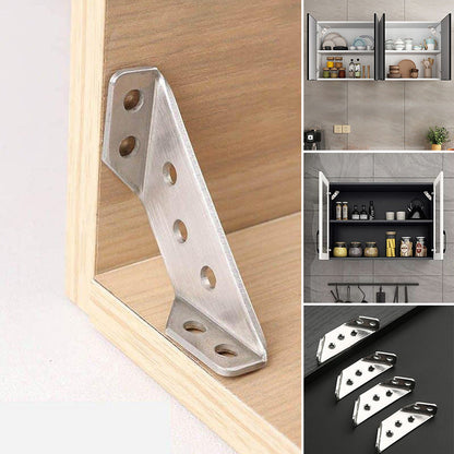 Stainless Steel Corner Bracket for Enhanced Furniture Stability