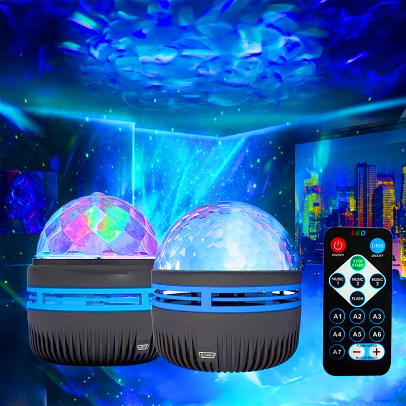 Ocean Waves and Northern Lights Projection Lamp – 2 in 1 Design