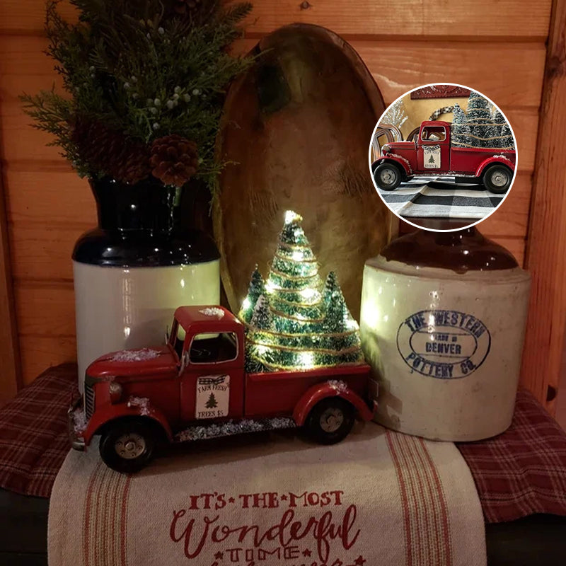 Charming Rustic Christmas Truck Decoration